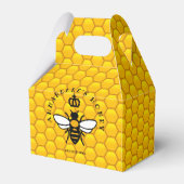 Queen Bee on Honeycomb Personalize Geschenkschachtel (Rückseite)