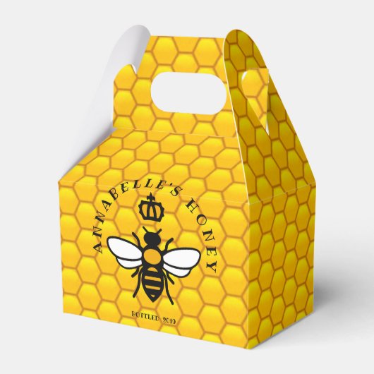 Queen Bee on Honeycomb Personalize Geschenkschachtel (Vorderseite)