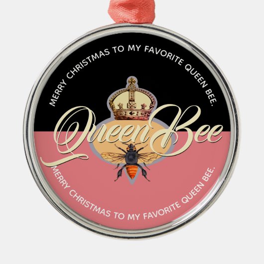 Queen Bee Ornament Aus Metall (Vorne)