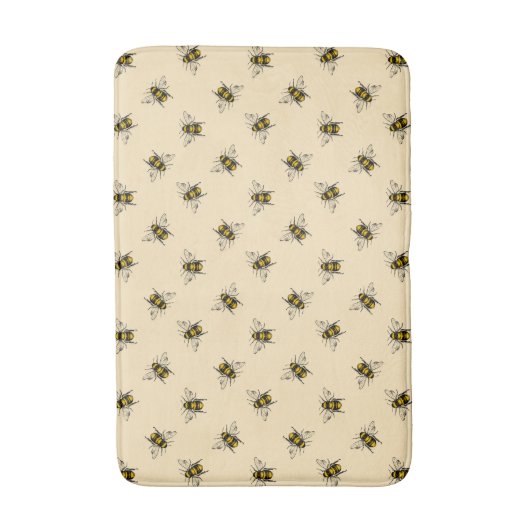 Queen Bee Pattern Badematte (Vorderseite Vertikal)