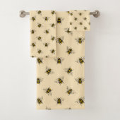 Queen Bee Pattern Badhandtuch Set (Insitu)