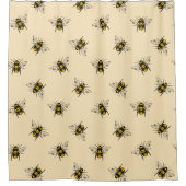 Queen Bee Pattern Duschvorhang (Vorderseite)