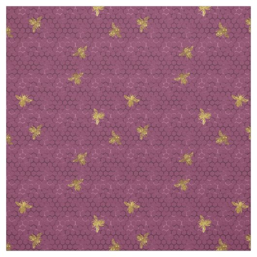 Queen Bee Pattern Fabric Stoff (Muster)