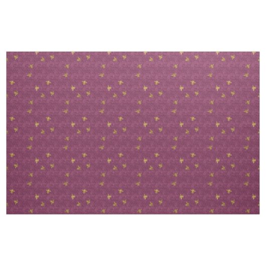 Queen Bee Pattern Fabric Stoff (Fat Quarter (45,7 x 55,9 cm))