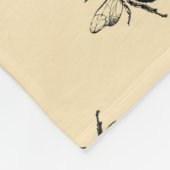Queen Bee Pattern Fleecedecke (Ecke)