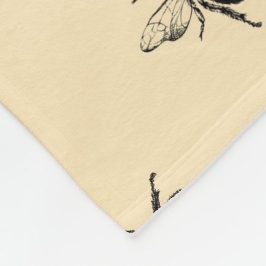 Queen Bee Pattern Fleecedecke (Ecke)