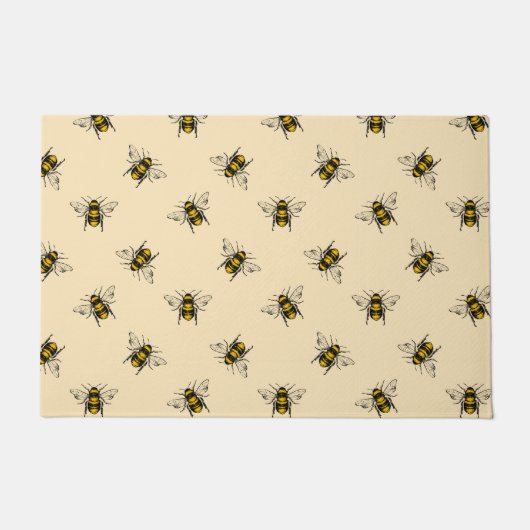 Queen Bee Pattern Fußmatte (Vorderseite)