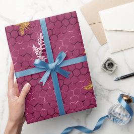 Queen Bee Pattern Geschenkpapier