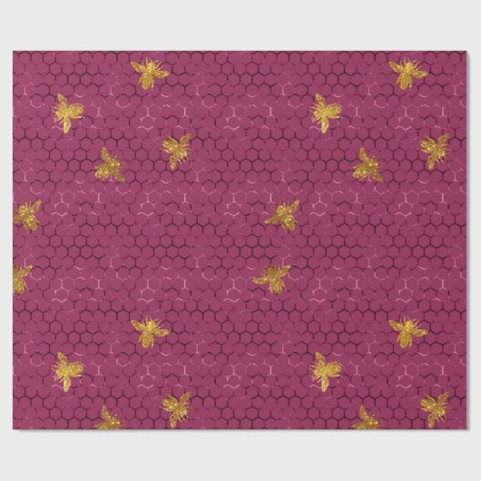 Queen Bee Pattern Geschenkpapier (Flach)