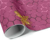 Queen Bee Pattern Geschenkpapier (Rolleneckpunkt)