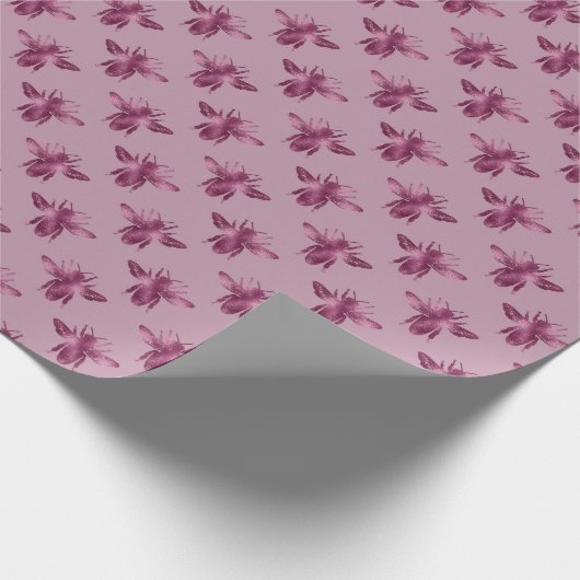 Queen Bee Pattern Geschenkpapier (Ecke)