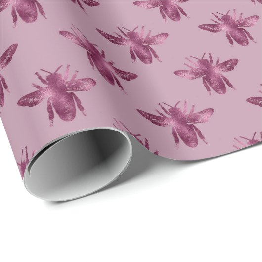 Queen Bee Pattern Geschenkpapier (Rolleneckpunkt)