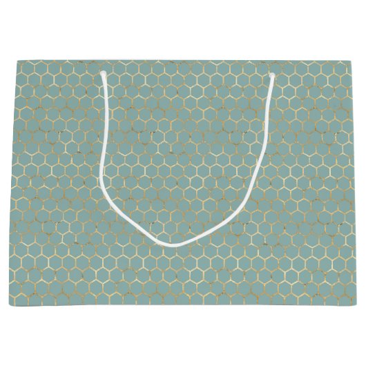 Queen Bee Pattern Große Geschenktüte (Vorderseite)