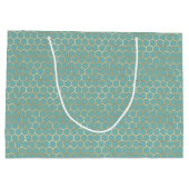 Queen Bee Pattern Große Geschenktüte (Rückseite)