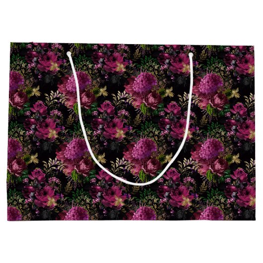 Queen Bee Pattern Große Geschenktüte (Rückseite)