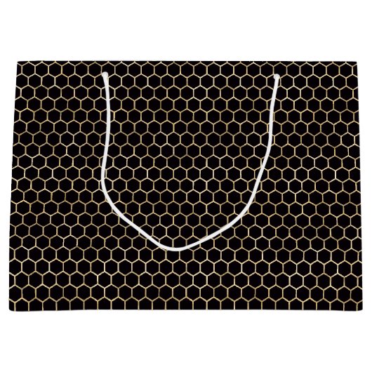 Queen Bee Pattern Große Geschenktüte (Vorderseite)