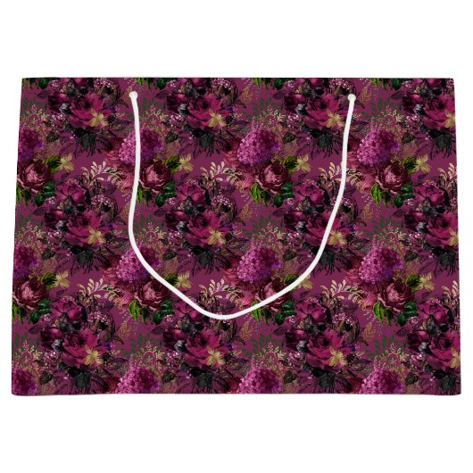 Queen Bee Pattern Große Geschenktüte (Vorderseite)