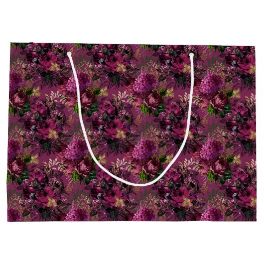 Queen Bee Pattern Große Geschenktüte (Rückseite)