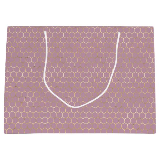 Queen Bee Pattern Große Geschenktüte (Vorderseite)