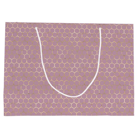 Queen Bee Pattern Große Geschenktüte (Rückseite)