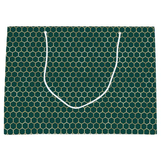 Queen Bee Pattern Große Geschenktüte (Vorderseite)