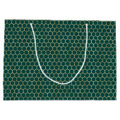 Queen Bee Pattern Große Geschenktüte (Rückseite)