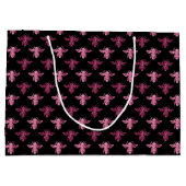 Queen Bee Pattern Große Geschenktüte (Rückseite)