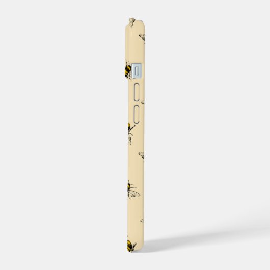 Queen Bee Pattern iPhone 15 Hülle (Linke Seite)