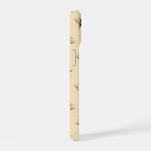 Queen Bee Pattern iPhone 15 Hülle (Rechte Seite)