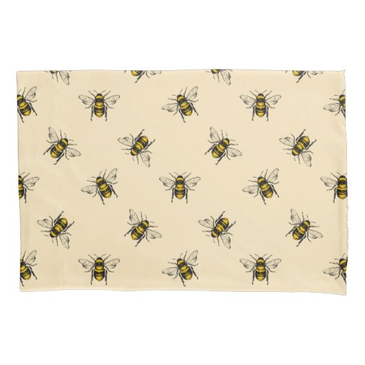 Queen Bee Pattern Kissenbezug (Vorderseite-Links)
