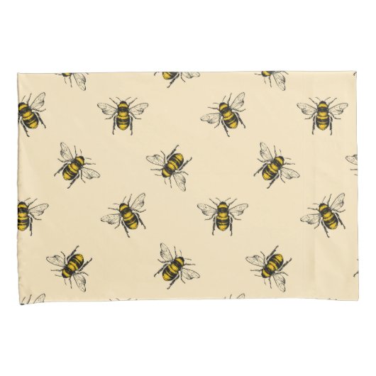 Queen Bee Pattern Kissenbezug (Vorderseite-Rechts)