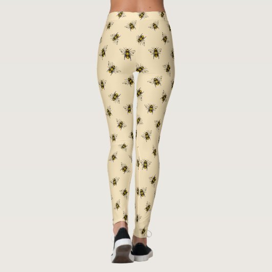 Queen Bee Pattern Leggings (Rückseite)