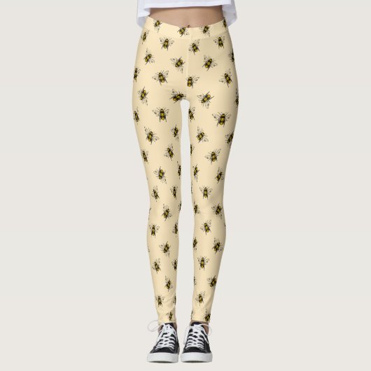 Queen Bee Pattern Leggings (Vorderseite)