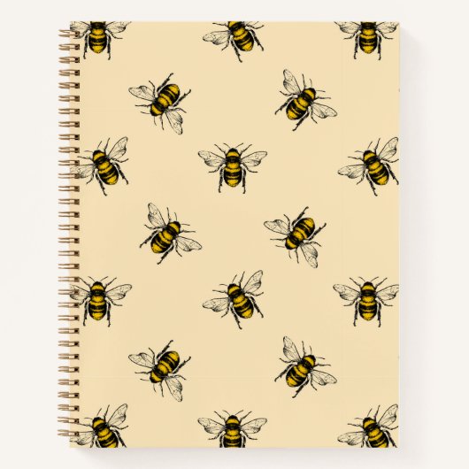 Queen Bee Pattern Notizblock (Vorderseite)
