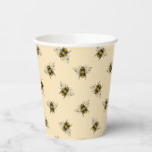 Queen Bee Pattern Pappbecher (Links)