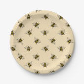 Queen Bee Pattern Pappteller (Vorderseite)