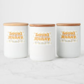 Queen Bee Pattern Personalisiert Honey Jar Lebensmitteletikett (Flaschen)