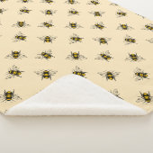 Queen Bee Pattern Sherpadecke (3/4)