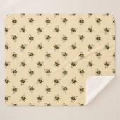 Queen Bee Pattern Sherpadecke (Vorderseite (Horizontal))