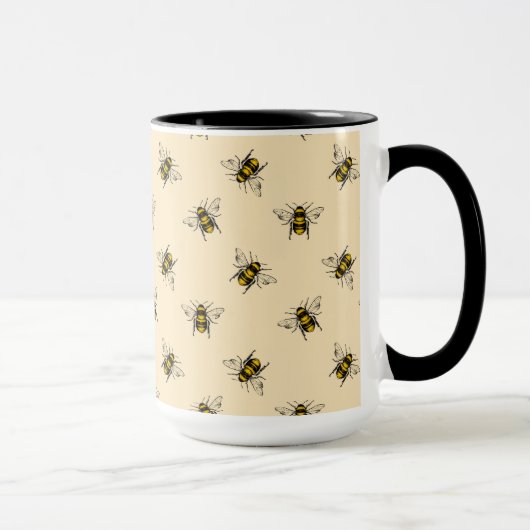Queen Bee Pattern Tasse (Rechts)