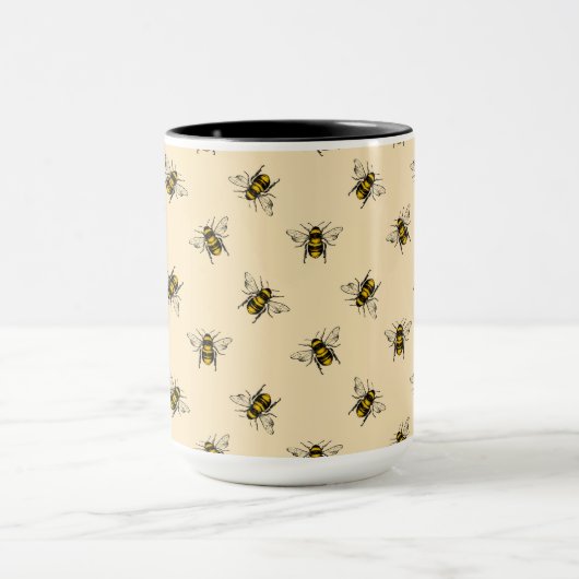 Queen Bee Pattern Tasse (Zentrum)