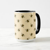 Queen Bee Pattern Tasse (VorderseiteRechts)