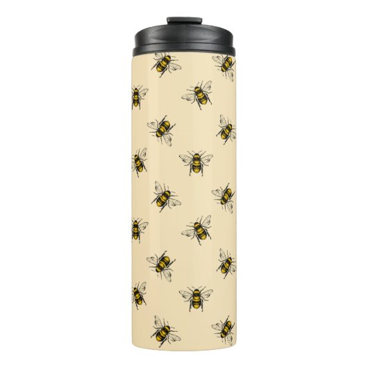 Queen Bee Pattern Thermosbecher (Vorderseite)