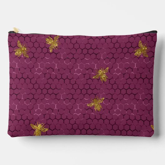 Queen Bee Pattern Zubehörtasche (Vorderseite)