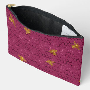 Queen Bee Pattern Zubehörtasche
