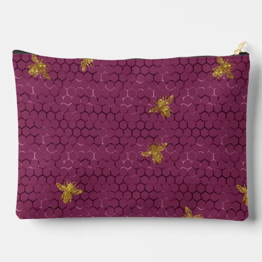 Queen Bee Pattern Zubehörtasche (Rückseite)