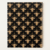 Queen Bee Personalisiert Black Gold Design Planer (Rückseite)