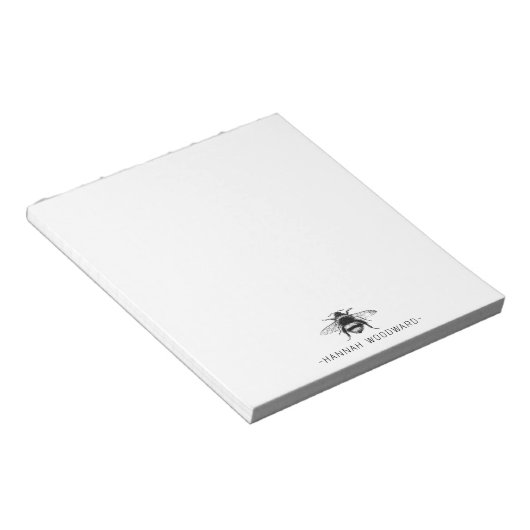 Queen Bee Personalisiert Notizblock (angewinkelt)