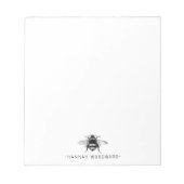 Queen Bee Personalisiert Notizblock (Vorderseite)