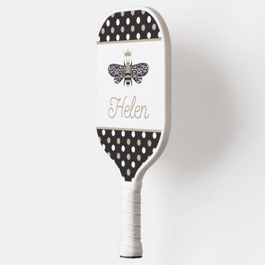 Queen Bee Personalisiert Pickleball Paddle (Links)